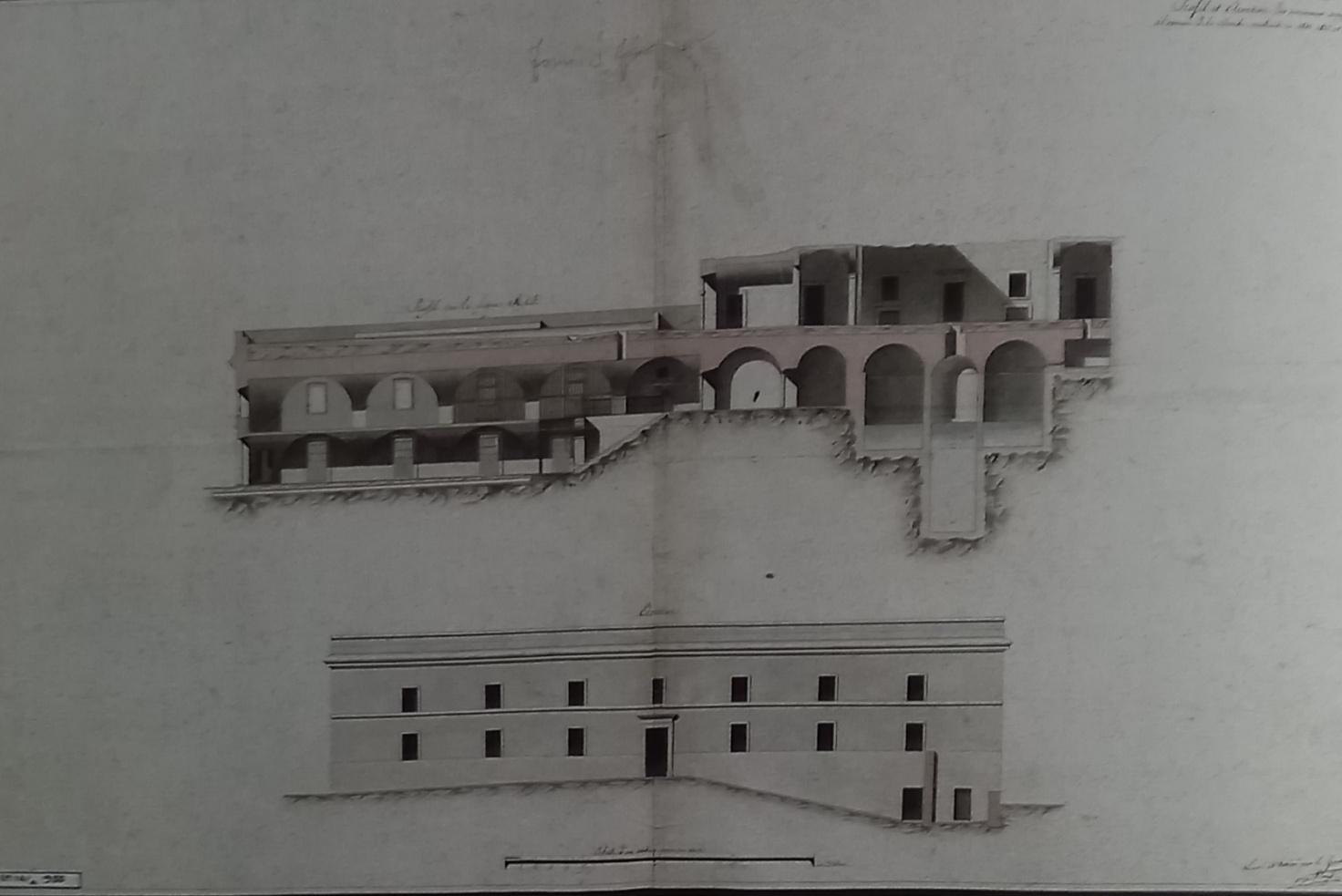 Rilievo  dei forni e magazzino dei viveri   1813