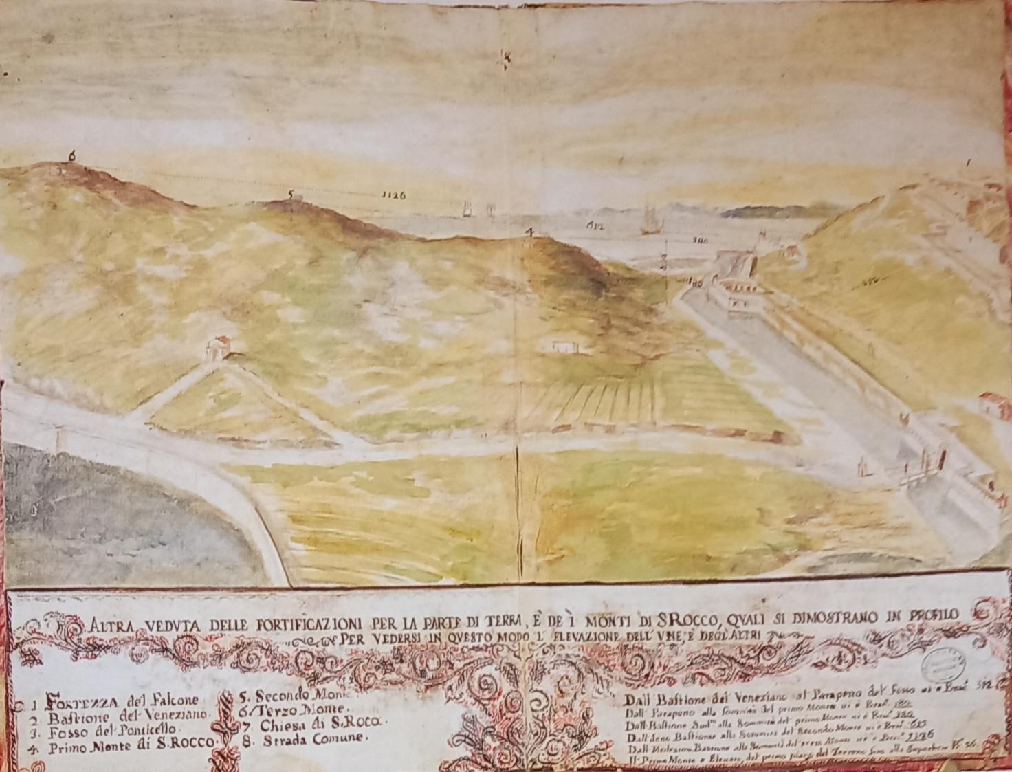 Veduta della parte esterna del fronte di  attacco di terra.1697 4