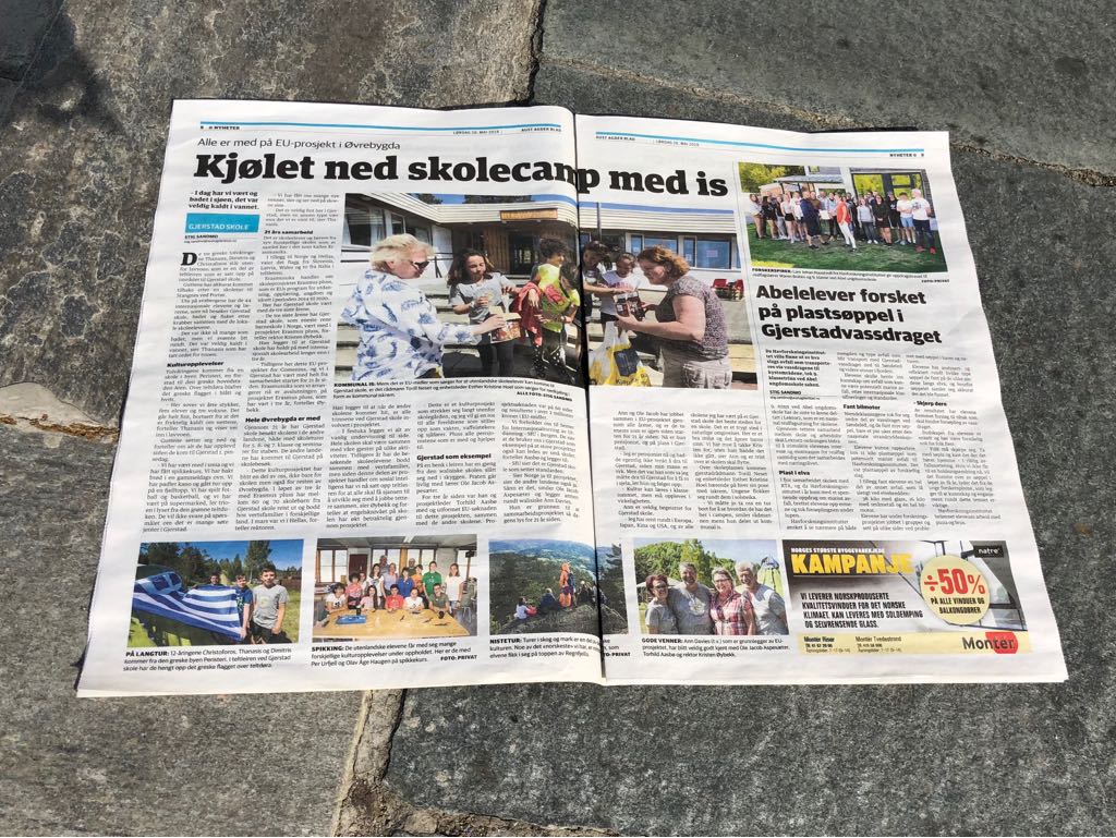 sulla stampa locale norvegese