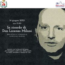 Il 14 giugno a Marciana Marina l&#039;appuntamento culturale dedicato alla figura di Don Milani