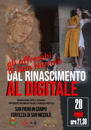 A San Piero “Gli affreschi di San Niccolò dal rinascimento al digitale” con Giuseppe Massimo Battaglini e Francesca Groppelli