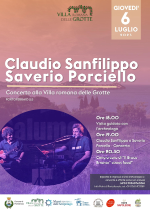 Concerto di Saverio Porciello e Claudio Sanfilippo alla Villa romana delle Grotte