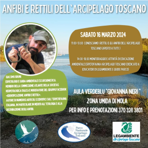 A Mola per conoscere gli anfibi e i rettili dell’Arcipelago Toscano