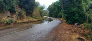 Fotonotizia: la strada di Ortano dopo le piogge