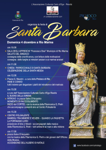 L’Associazione Carlo d’Ego - Riesità e la Filarmonica Pietri insieme per celebrare Santa Barbara