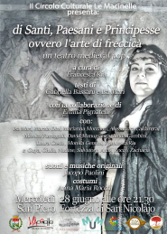 “Di Santi, Paesani e Principesse, ovvero l&#039;arte di freccica&#039;“ il 28 giugno a San Piero