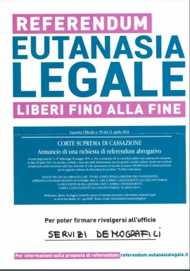 Eutanasia Legale: al via la raccolta firme per il referendum a Portoferraio 
