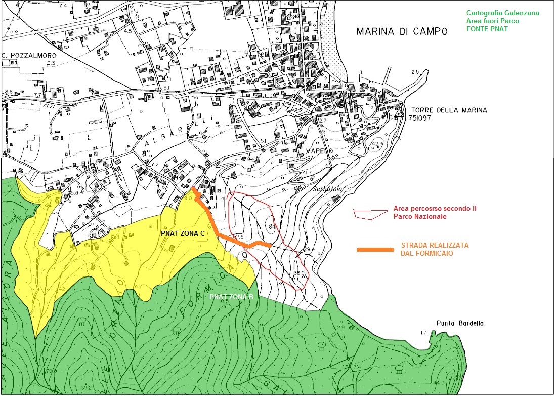 SENTIERO FORMICAIO GALENZANA CARTA 1 PNAT