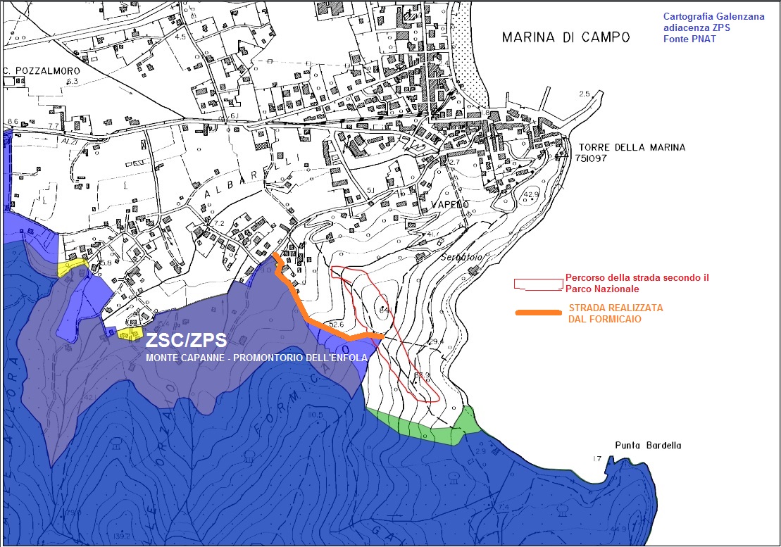 SENTIERO FORMICAIO GALENZANA CARTA 2 Zsc - Zps