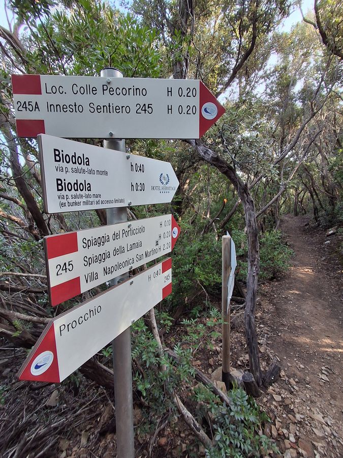 La biodola segnaletica