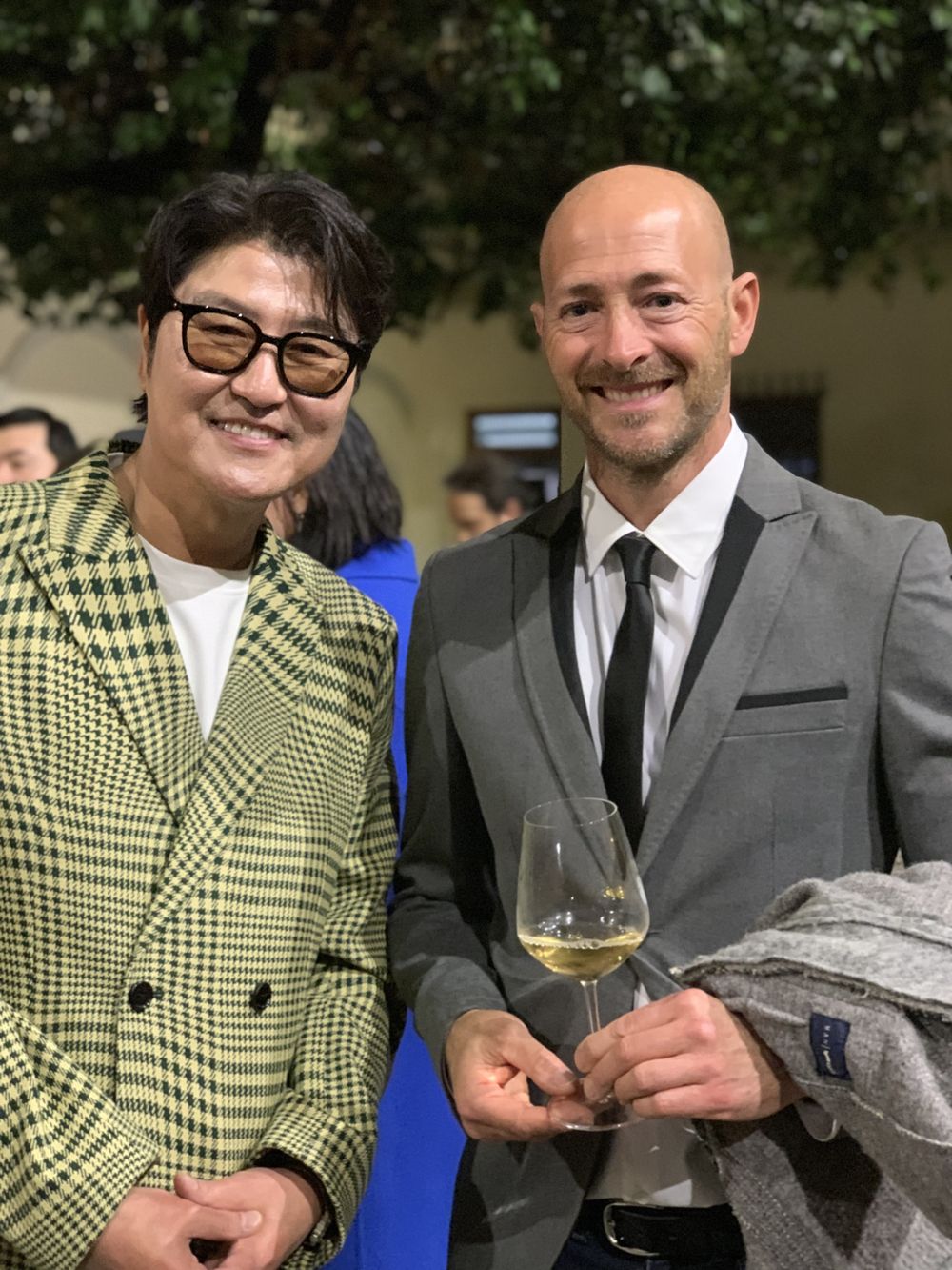 Alessandro Arrighi con l'attore Song Kang ho