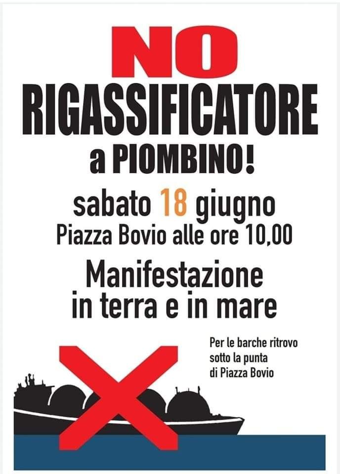 no rigassificatore manifestazione