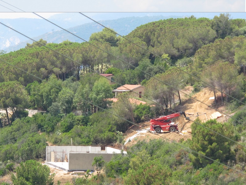 Portico in costruzione