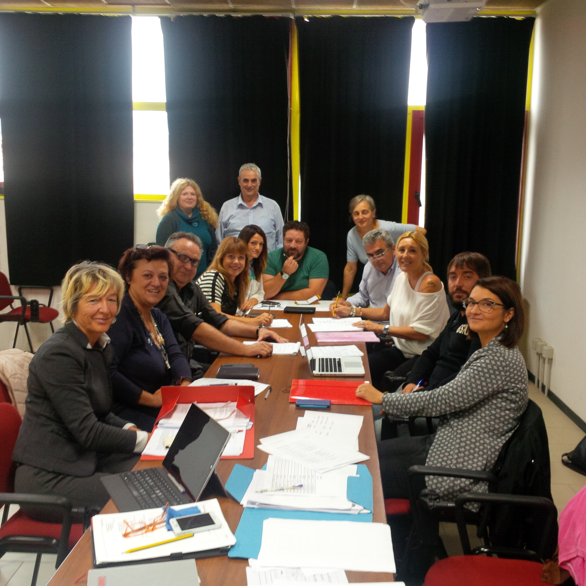 I docenti al lavoro con i giovani laureati ACT