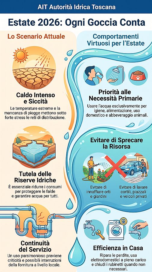 INFOGRAFICA Estate 2026 Ogni Goccia Conta