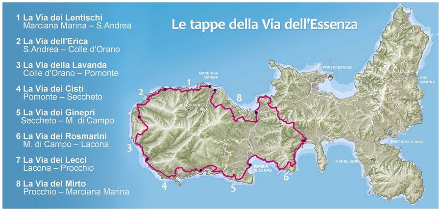 via dell essenza tappe mappa