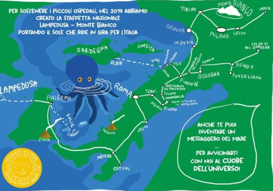 staffetta Lampedusa Monte Bianco