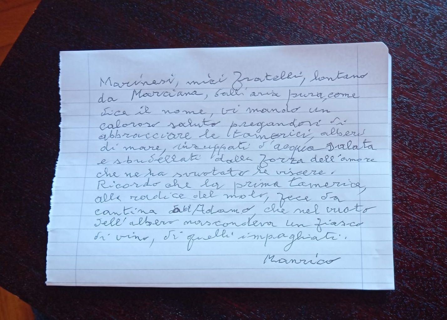manoscritto manrico