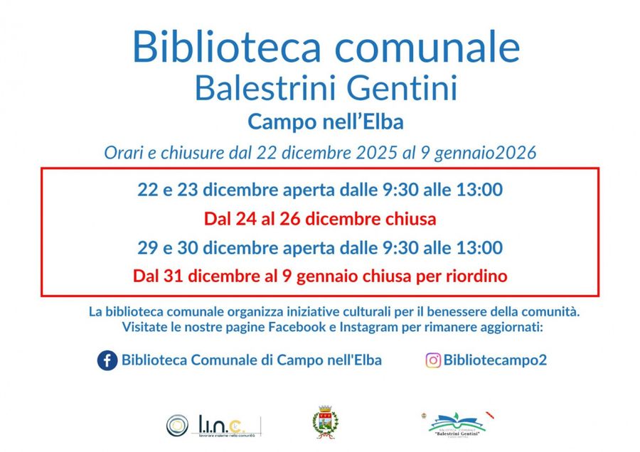 orari biblio natale