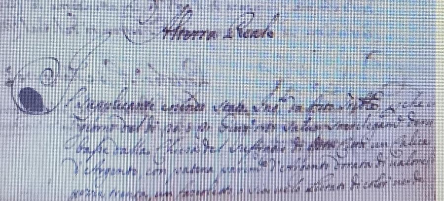 risposta del governatore di Portoferraio  Alessandro del Nero