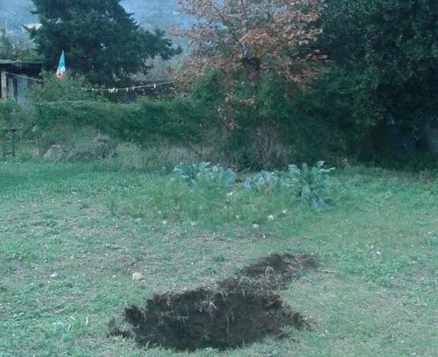sinkhole in guardino chiusura