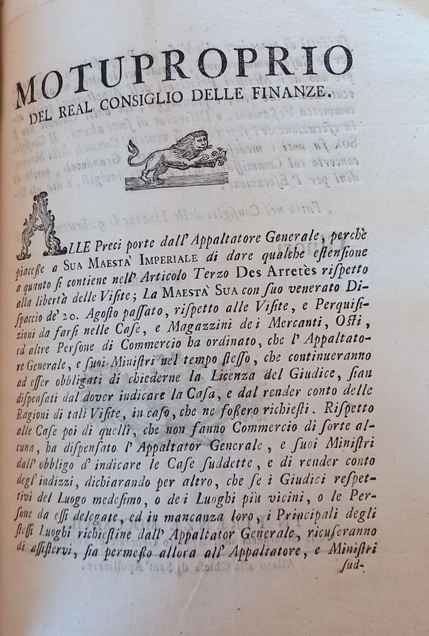 (Motuproprio del 9 settembre 1746 2
