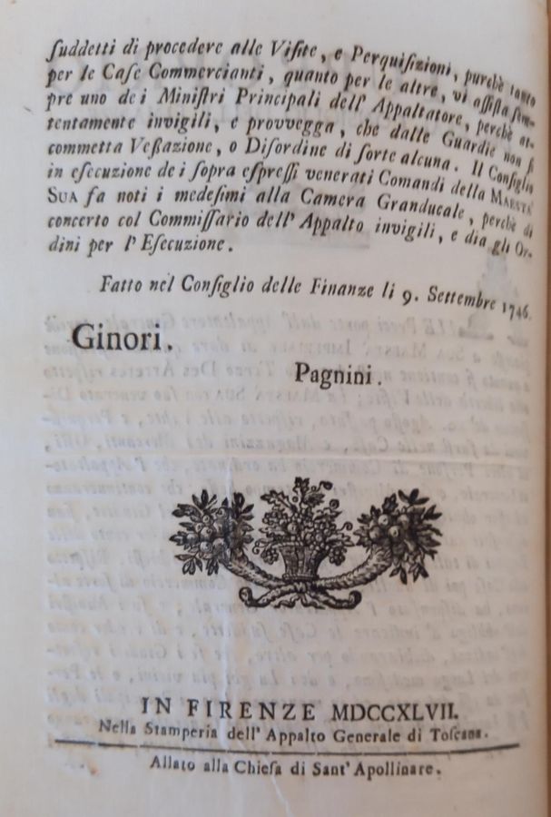 (Motuproprio del 9 settembre 1746 3