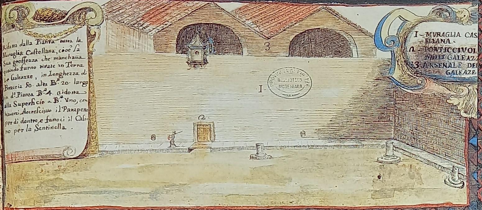 Arsenale di Portoferraio . La muraglia posta davanti  5