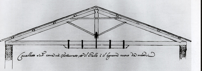 Capriata restaurata dell’arsenale delle galeazze 7