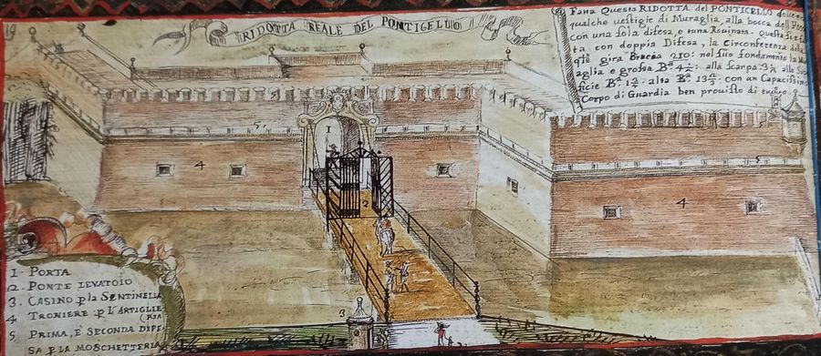 Ridotta reale del Ponticello.Disegno 4