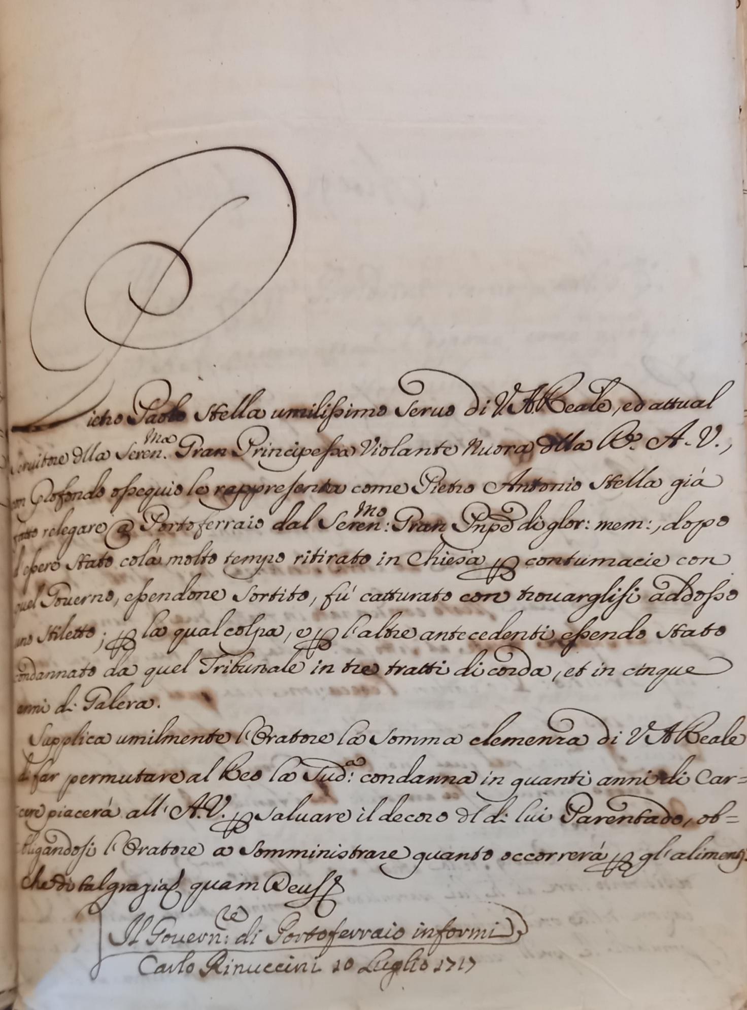 Supplica  al granduca di Toscana  2