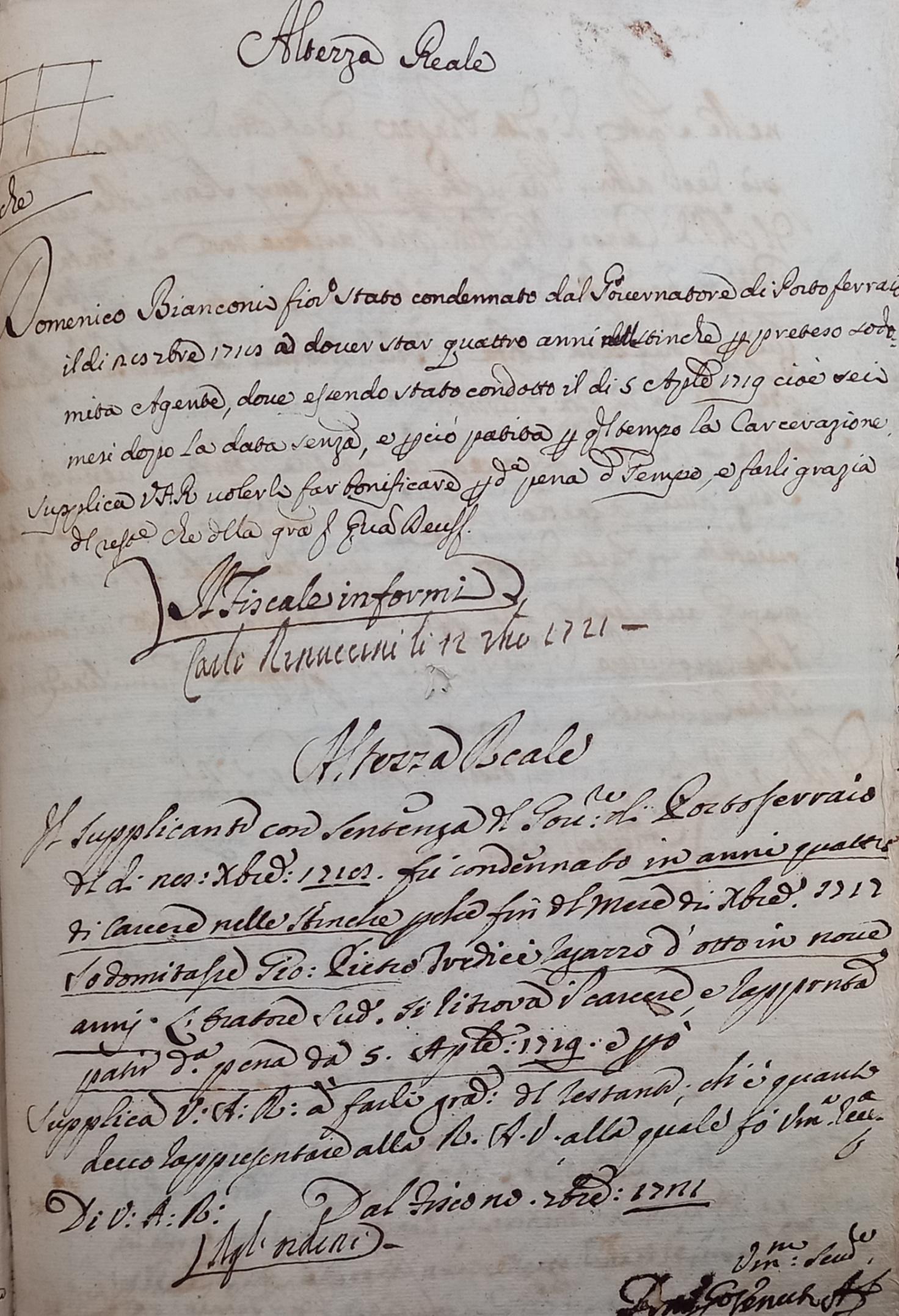 Supplica di Domenico Bianconi 2