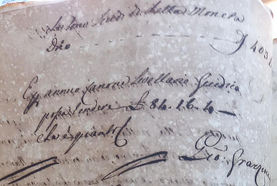 carta di archivio della perizia di stima dell’ingegnere Giovanni Grazzini 3