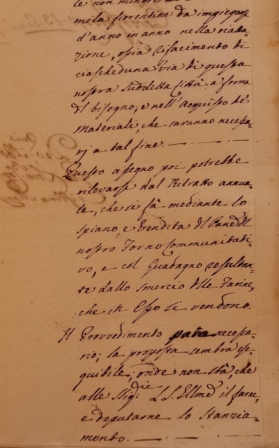 terza carta. Filza “Istanze comunitative dal 1784 al 1790