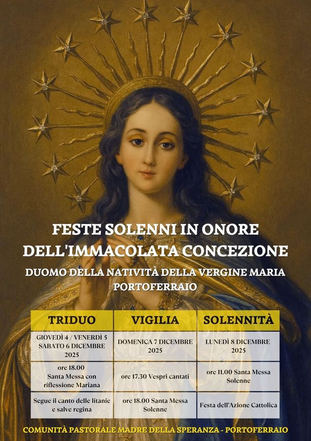 Programma Festa Immacolata 2025