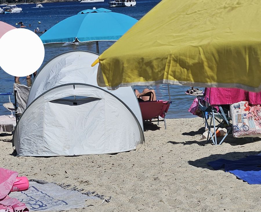spiaggia di campo accampamento