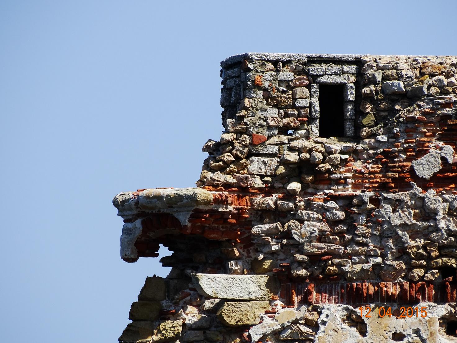 Bastione di S Fine. Particolare del muro