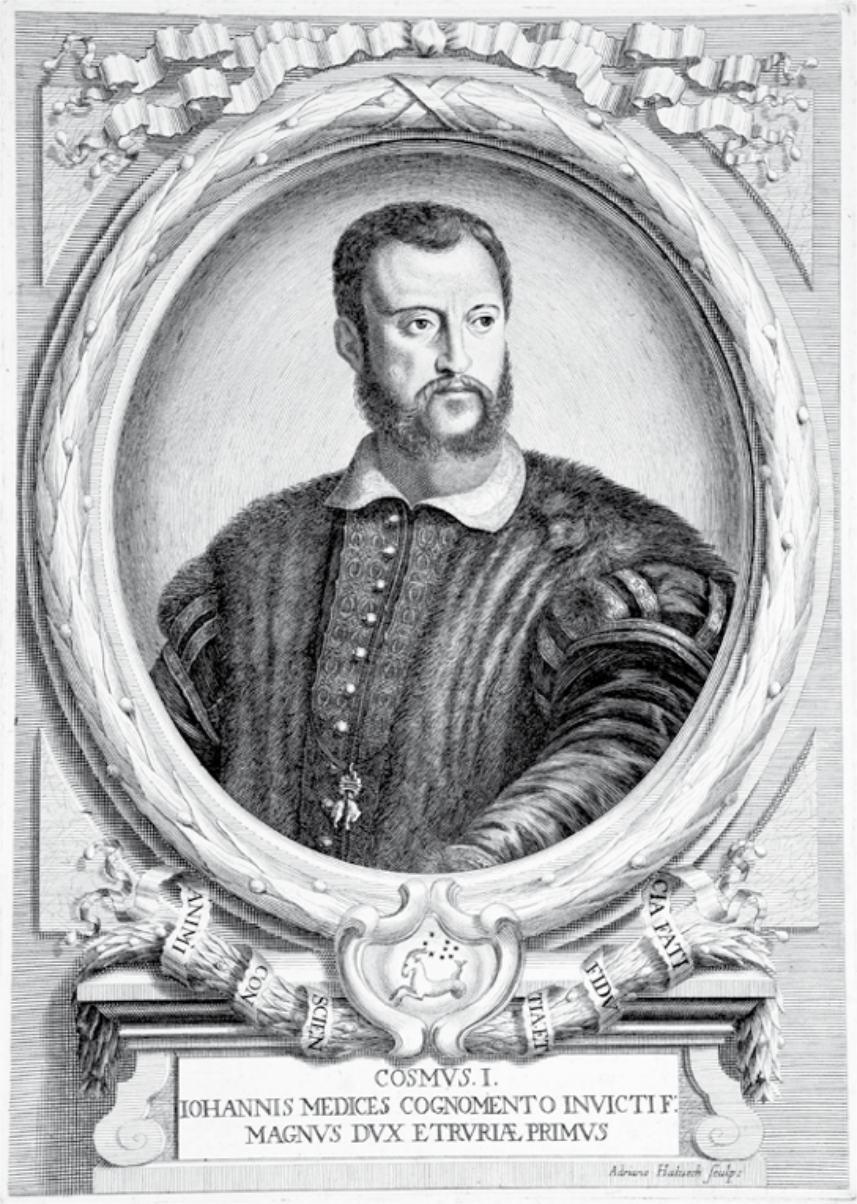 COSIMO LEGISLATORE Ritratto di Cosimo Primo