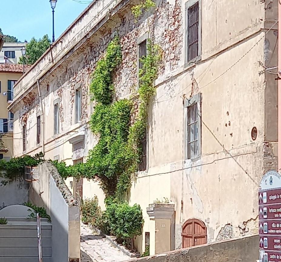 Facciata   dei forni e magazzini  di S. Francesco con scalinata Napoleone