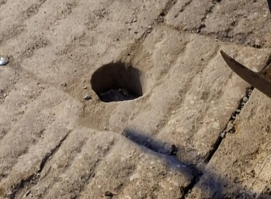 buco lastre centro storico 1