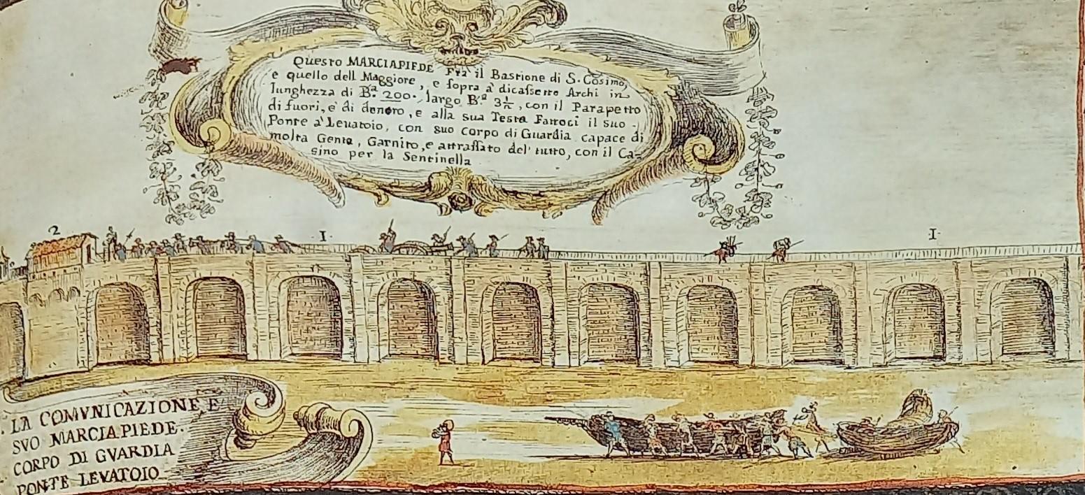 foto 4Linguella.Marciapiede fra il bastione di S Cosimo e quello del Maggiore