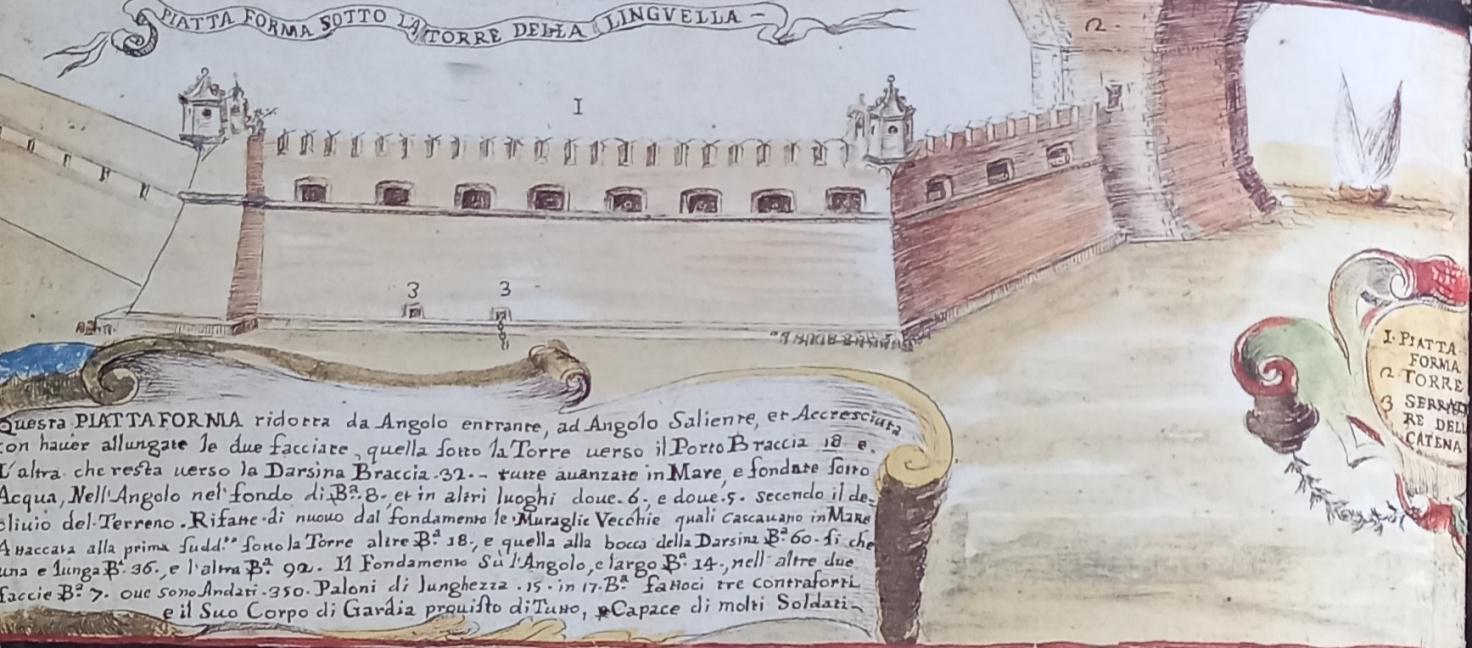 foto 7 Linguella .Piattaforma sotto la torre della Linguella