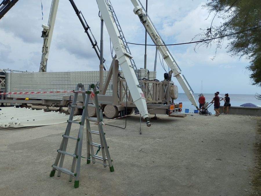 istallazione ruota panoramica ghiaie (5)