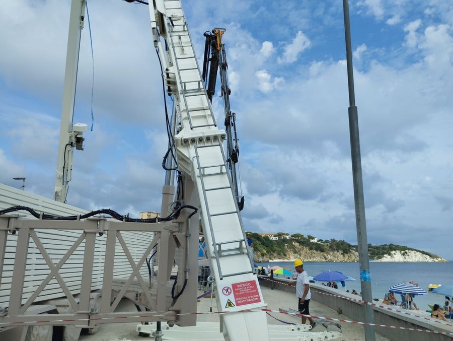 istallazione ruota panoramica ghiaie (6)