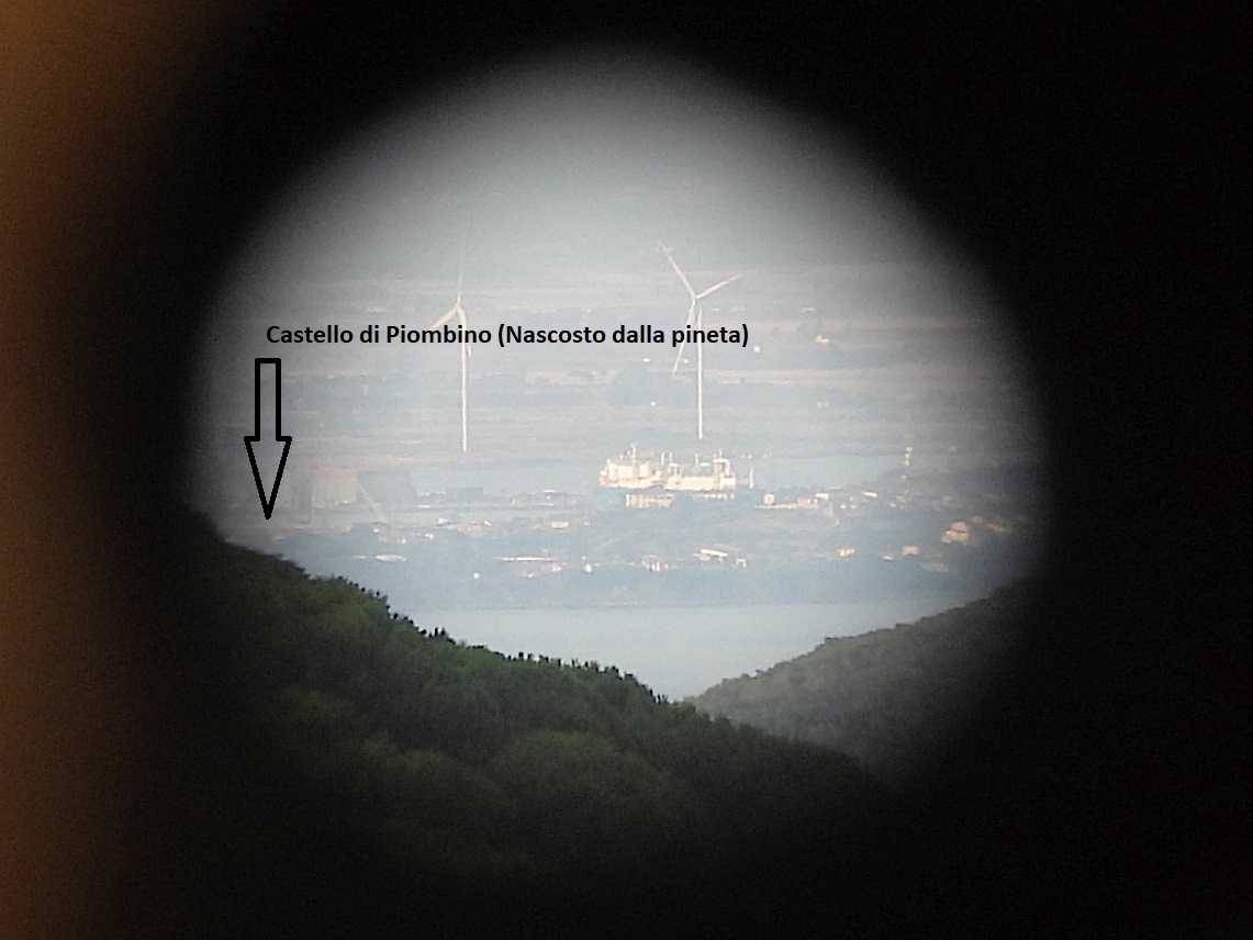 7 veduta su Piombino attraverso mirino nord foto Marchese