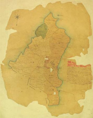 Mappa Catastale anteriore al Catasto lorenese del 1841 42