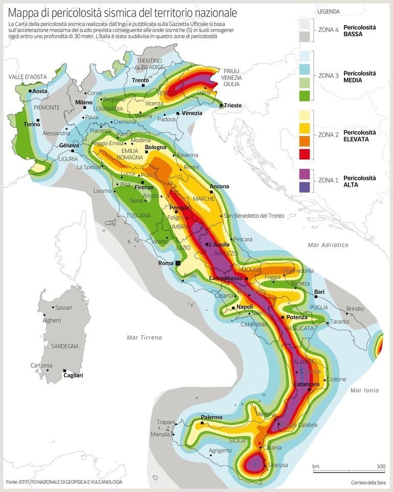 mappa pericolisità sismica