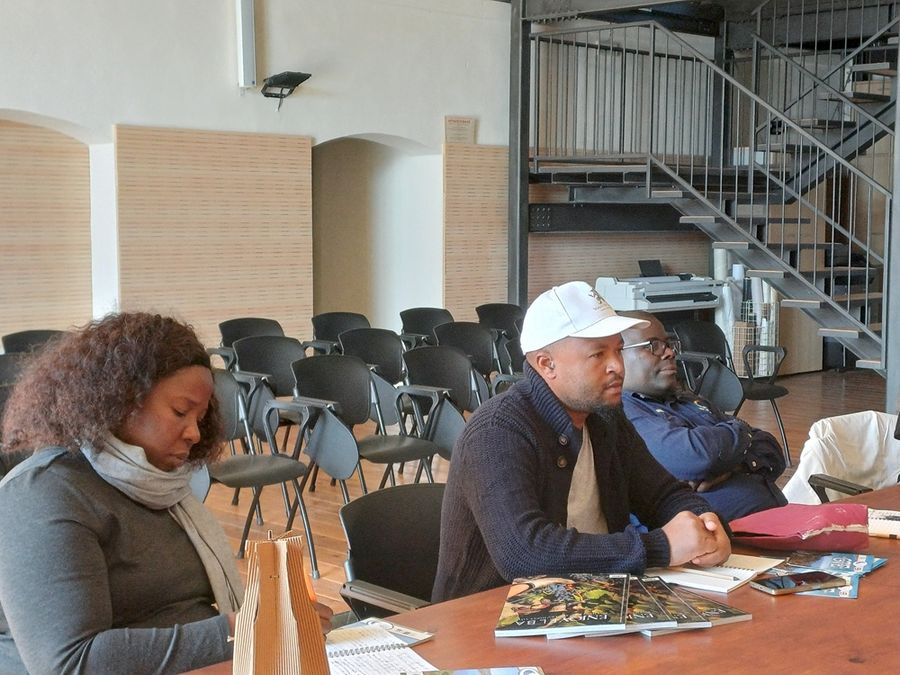 la delegazione dal Mozambico 