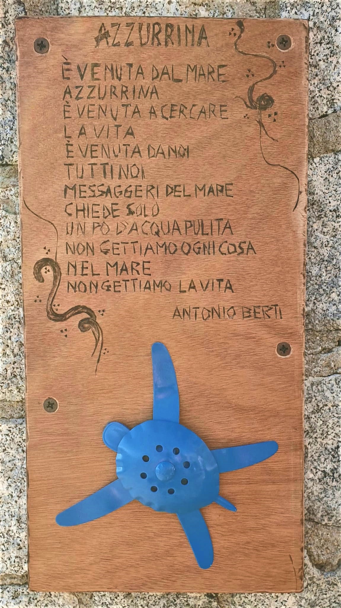 AZZURRINA POESIA E SCLTURA POLESI