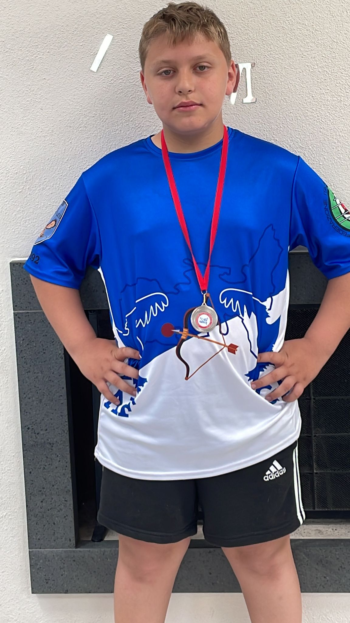 Luca Romano con medaglia Trofeo Coni